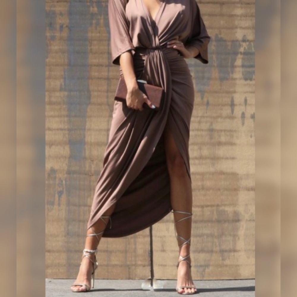Venetian Ruched Bodycon Dress